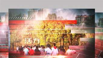 热血红色体育运动栏目包装开场片头AE模板-众图网