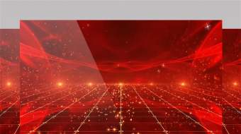 高端晚会大屏红色党政4K舞台背景AE模板-众图网