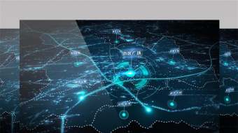 蓝色科技感区位地图定位周边展示AE模板-众图网