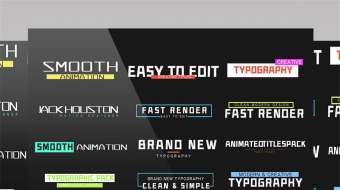 12组简约现代字幕标题文字动画包PR模板-众图网