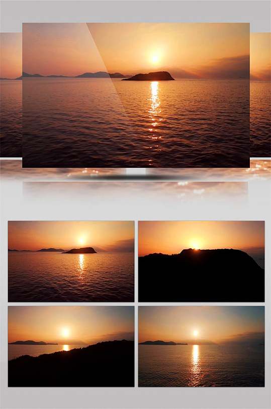 4K航拍山水湖泊自然风光日出视频素材 风景视频-众图网