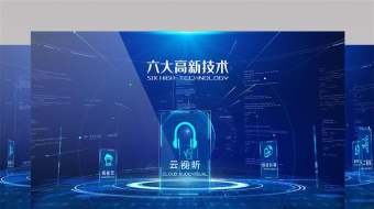 科技网络企业组织架构立体旋转分类介绍-众图网