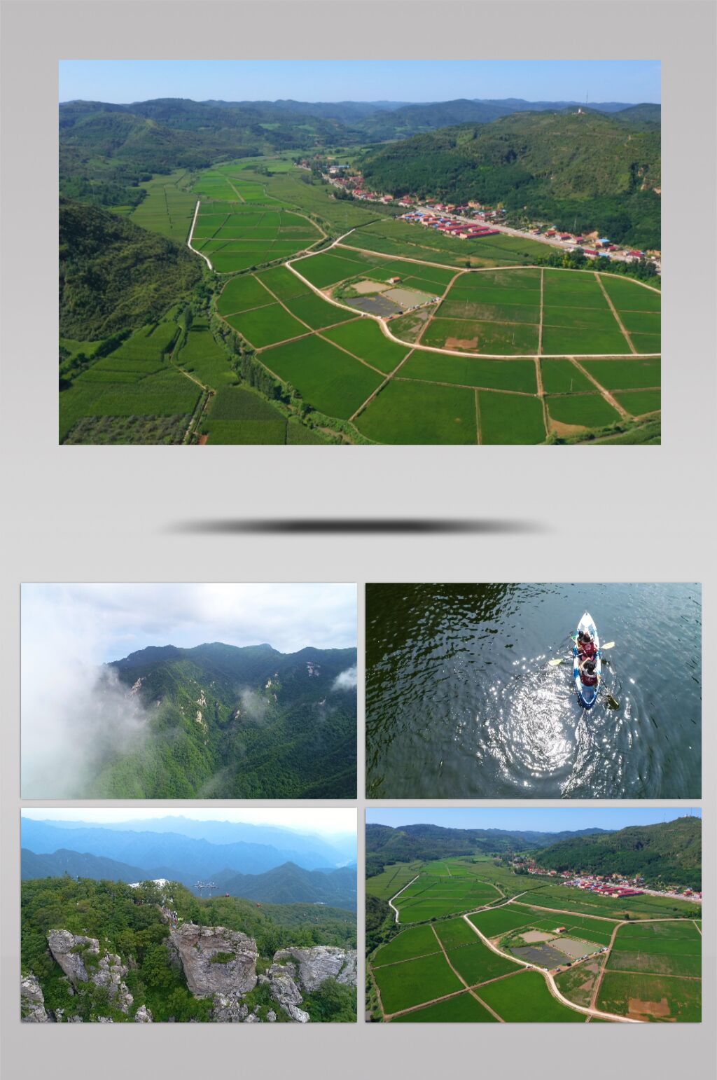 高清实拍五月山水森林绿色风景视频素材