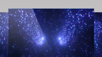 4k蓝色粒子动态唯美舞台酒吧婚礼背景视频-众图网