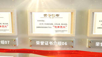 企业宣传荣誉证书照片墙展示视频AE模板-众图网