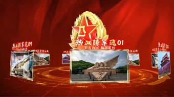 献礼八一建军节照片墙图文汇聚AE模板-众图网