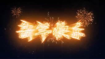 烟花2022新年文字动画开场特效AE模板-众图网