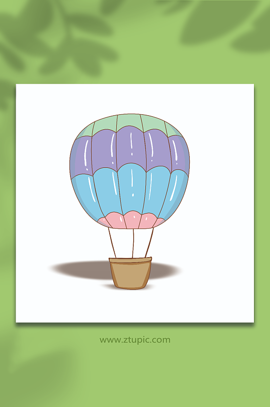 热气球氢气球素材简约色彩鲜艳