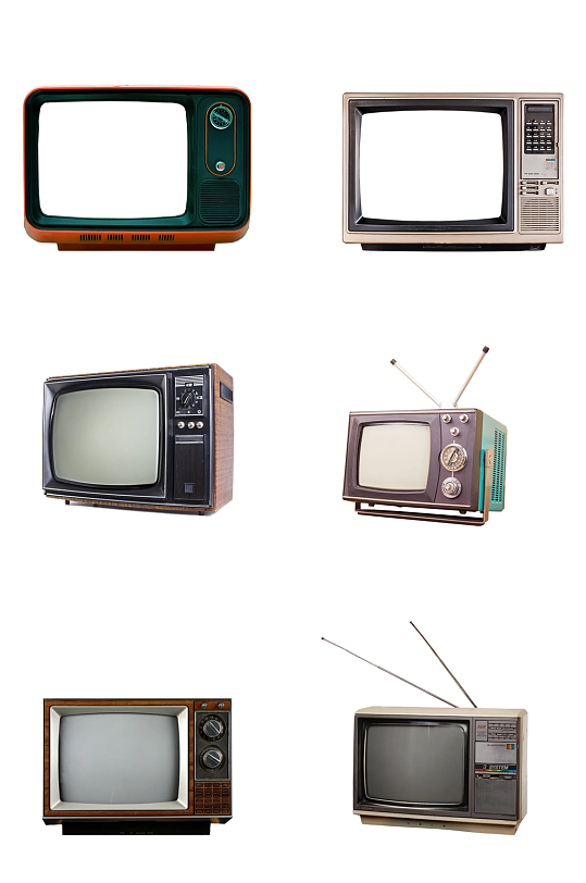 复古怀旧电视机png