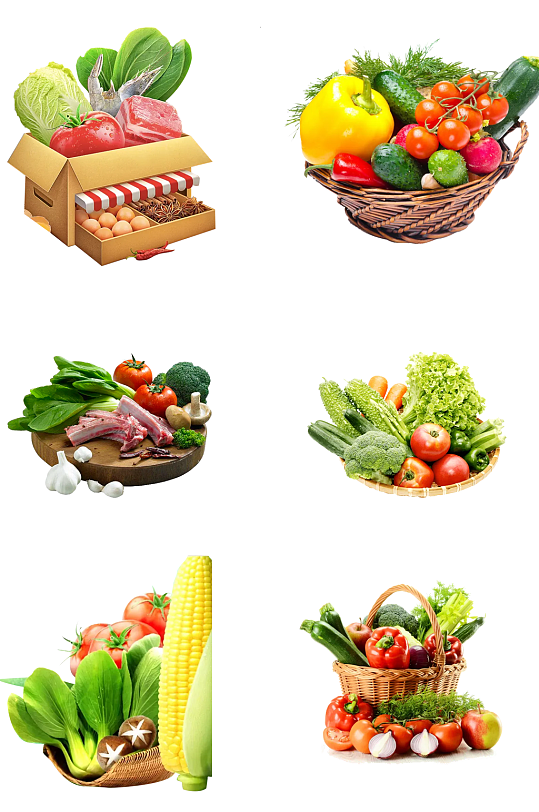 生鲜食物蔬菜水果食物超市png