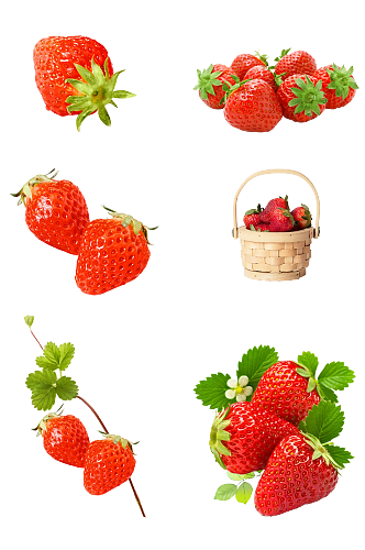 水果草莓蔬菜生鲜食材素材png