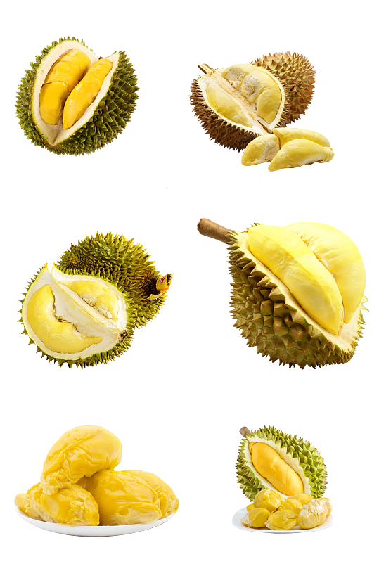 新鲜水果榴莲免扣素材png