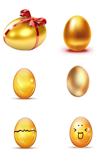 金色金蛋打碎金蛋png