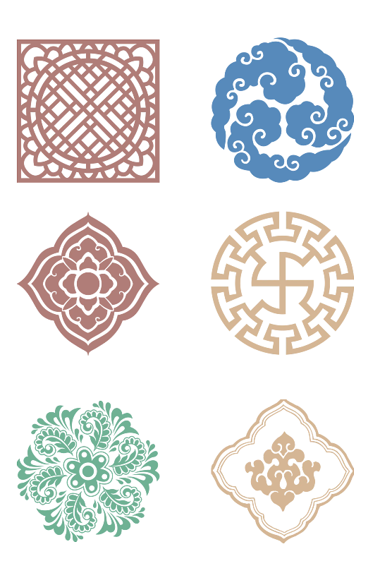 中国图文传统节日图纹背景png