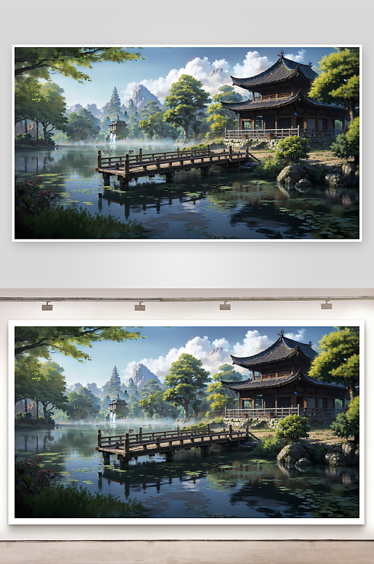 古風(fēng)國風(fēng)建筑自然場景