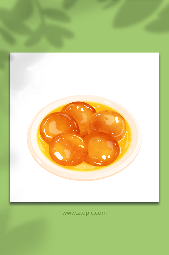 糖油粑粑营养早餐立即下载手绘卡通美味长沙特色美食元素插画手绘卡通