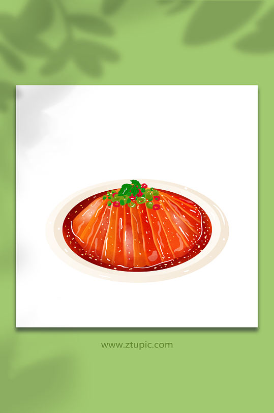 夫妻肺片成都特色美食元素插画-众图网