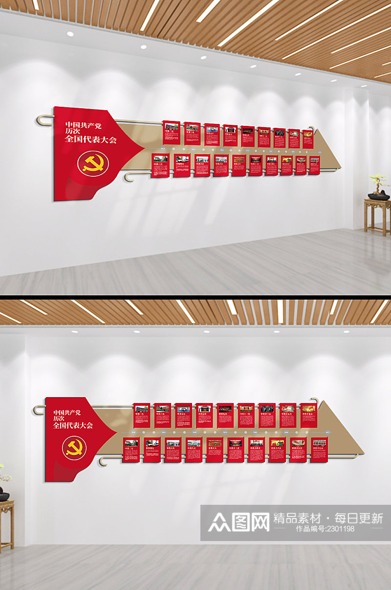 中国共产党历次党员大会文化墙素材