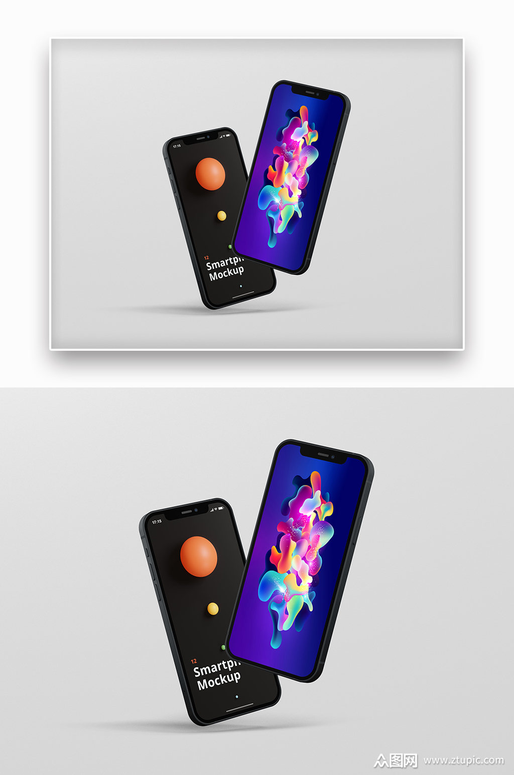 苹果手机贴图样机