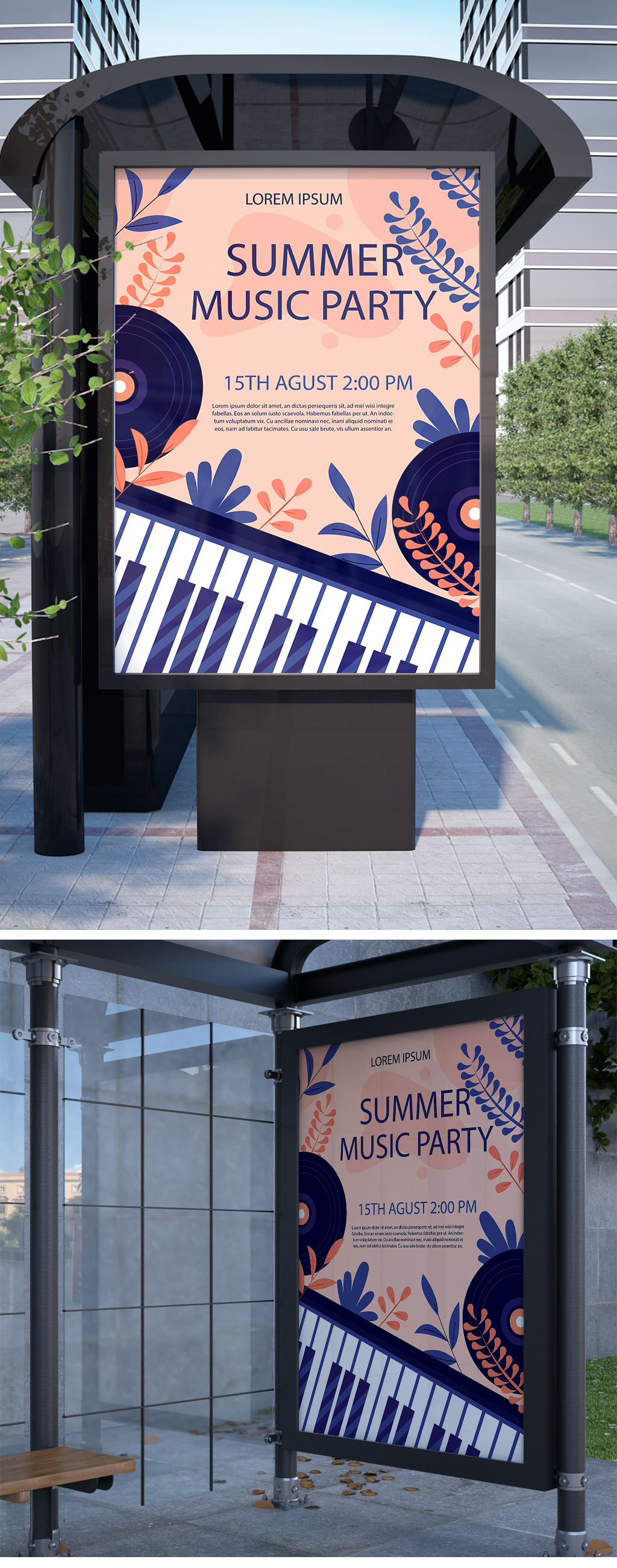 钢琴之声音乐海报素材