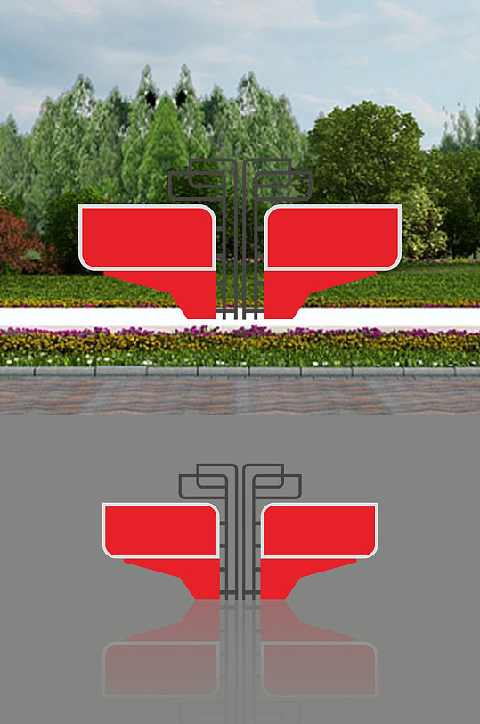 不忘初心牢记使命户外宣传栏-众图网