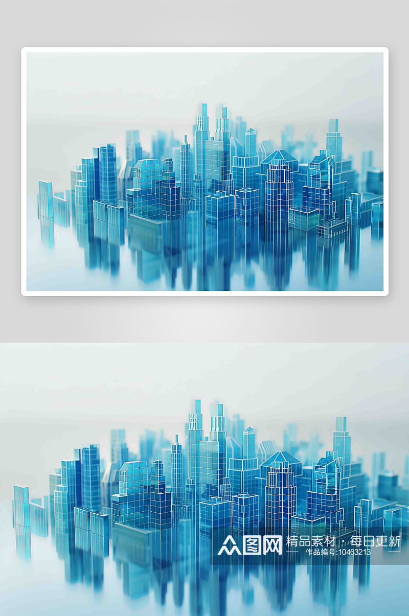 城市数字建筑背景素材