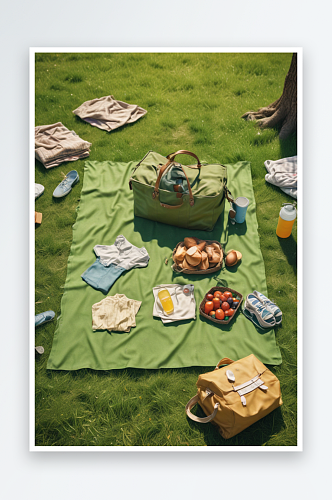 草地上的美好时刻夏季野餐体验