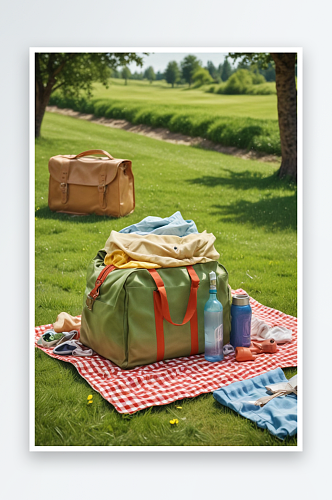 草地上的美好时刻夏季野餐体验