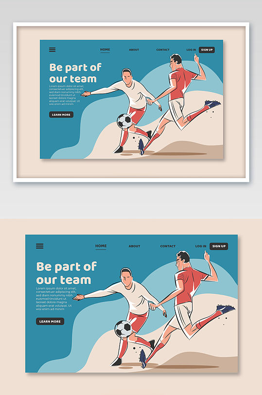 户外足球banner页