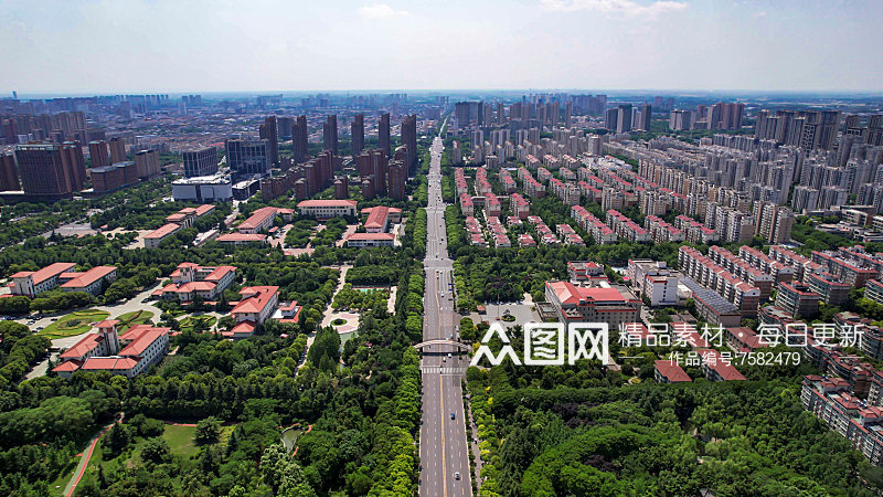 河南许昌城市建设高楼建筑素材