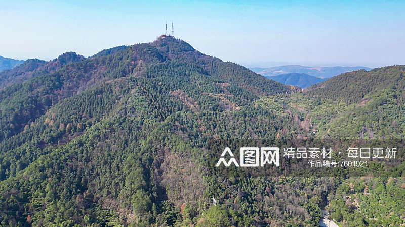 山川丘陵地貌4K航拍素材