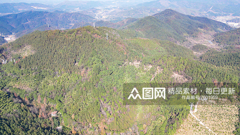 山川丘陵地貌4K航拍素材