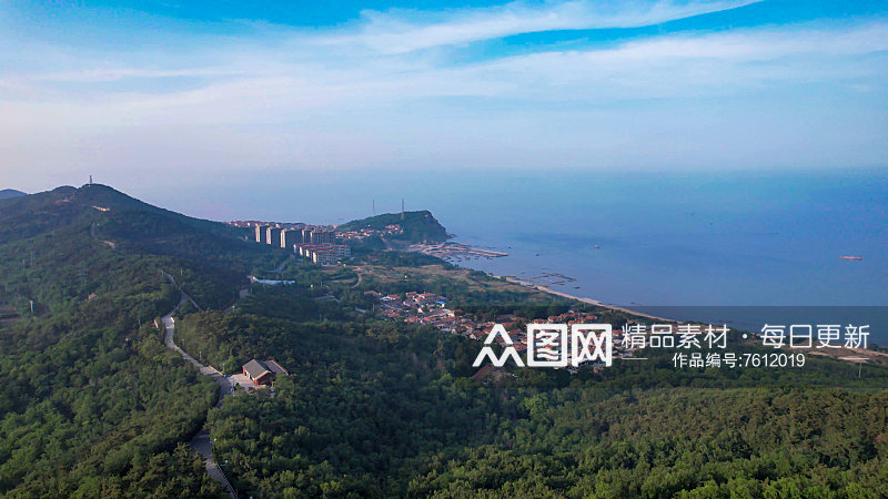 中国十大最美海岛烟台长岛航拍素材