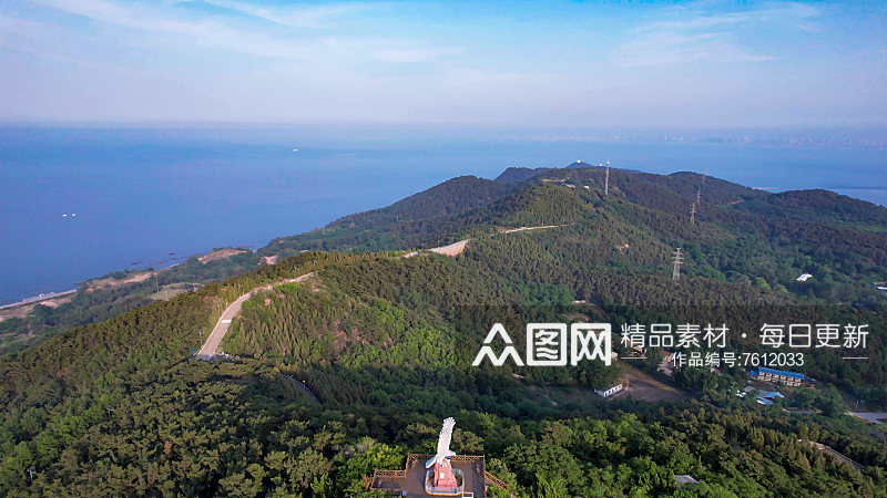 中国十大最美海岛烟台长岛航拍素材