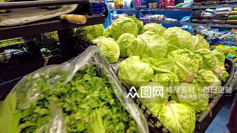 菜市场新鲜蔬菜活体龙虾泡菜实拍素材