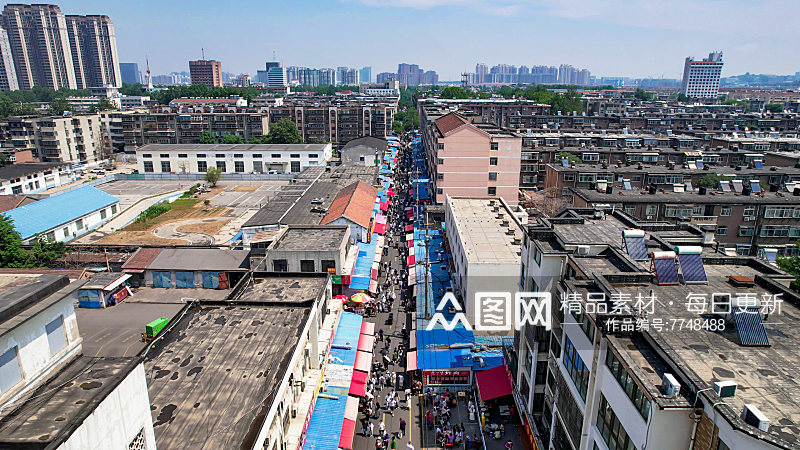 山东淄博八大局网红打卡点航拍素材