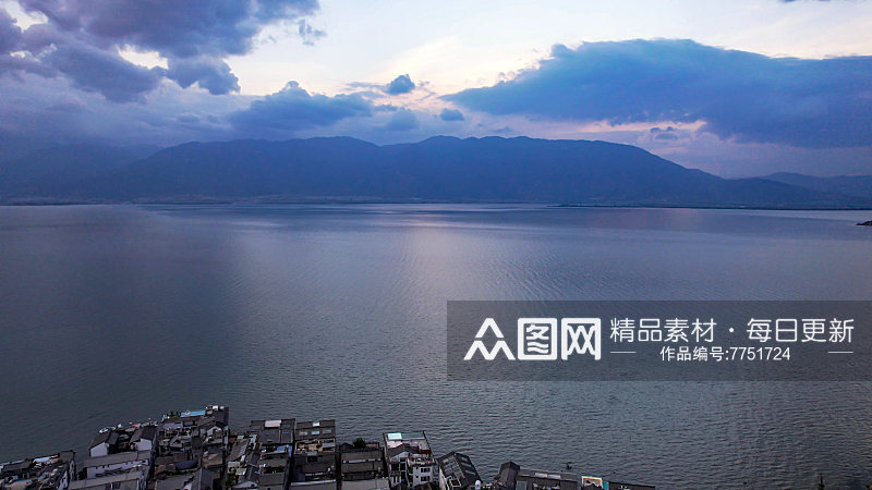 云南大理双廊古镇南诏风情岛洱海风光图素材