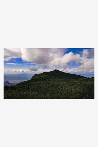 湖南张家界天门山5A景区航拍