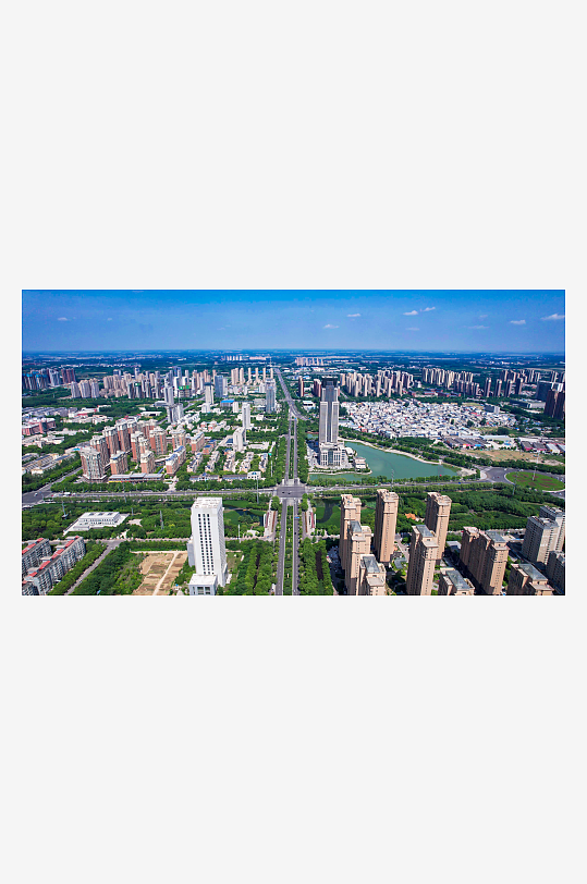 河南许昌城市建设高楼建筑