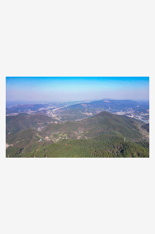 山川丘陵地貌4K航拍
