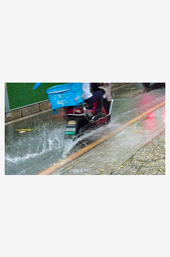 下雨素材素材雨水雨滴街道马路下雨