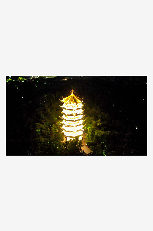 蚌埠城市夜景灯光航拍