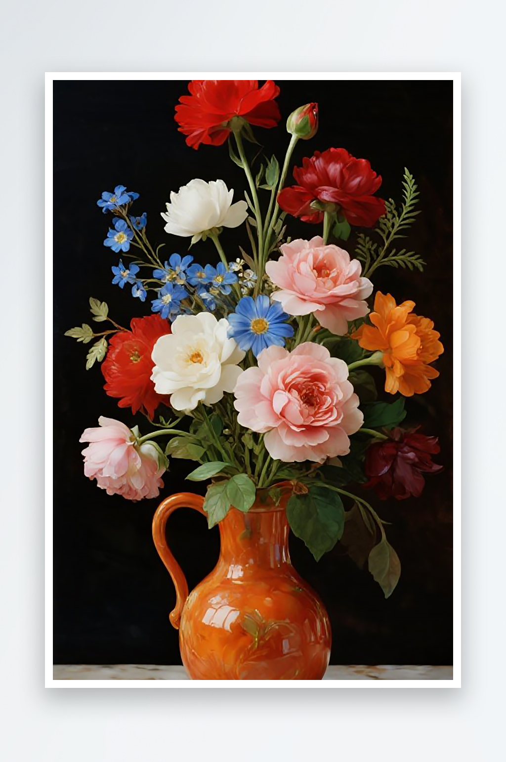 静物彩色陶瓷花卉图片素材素材