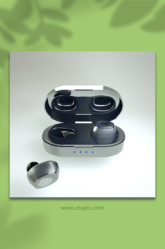 蓝牙耳机c4d3d模型-众图网