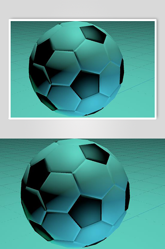 立体建模足球C4D-众图网