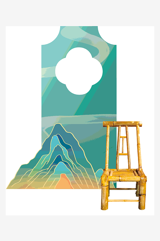 古风拍照打卡点设计-众图网