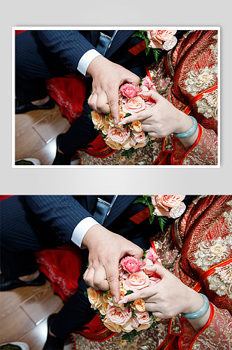 婚礼婚鞋团扇秀禾照片