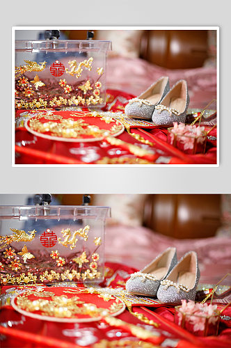 婚礼婚鞋团扇秀禾照片