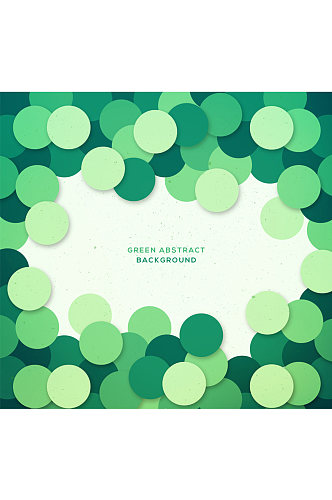 绿色质感圆形装饰框架矢量素材
