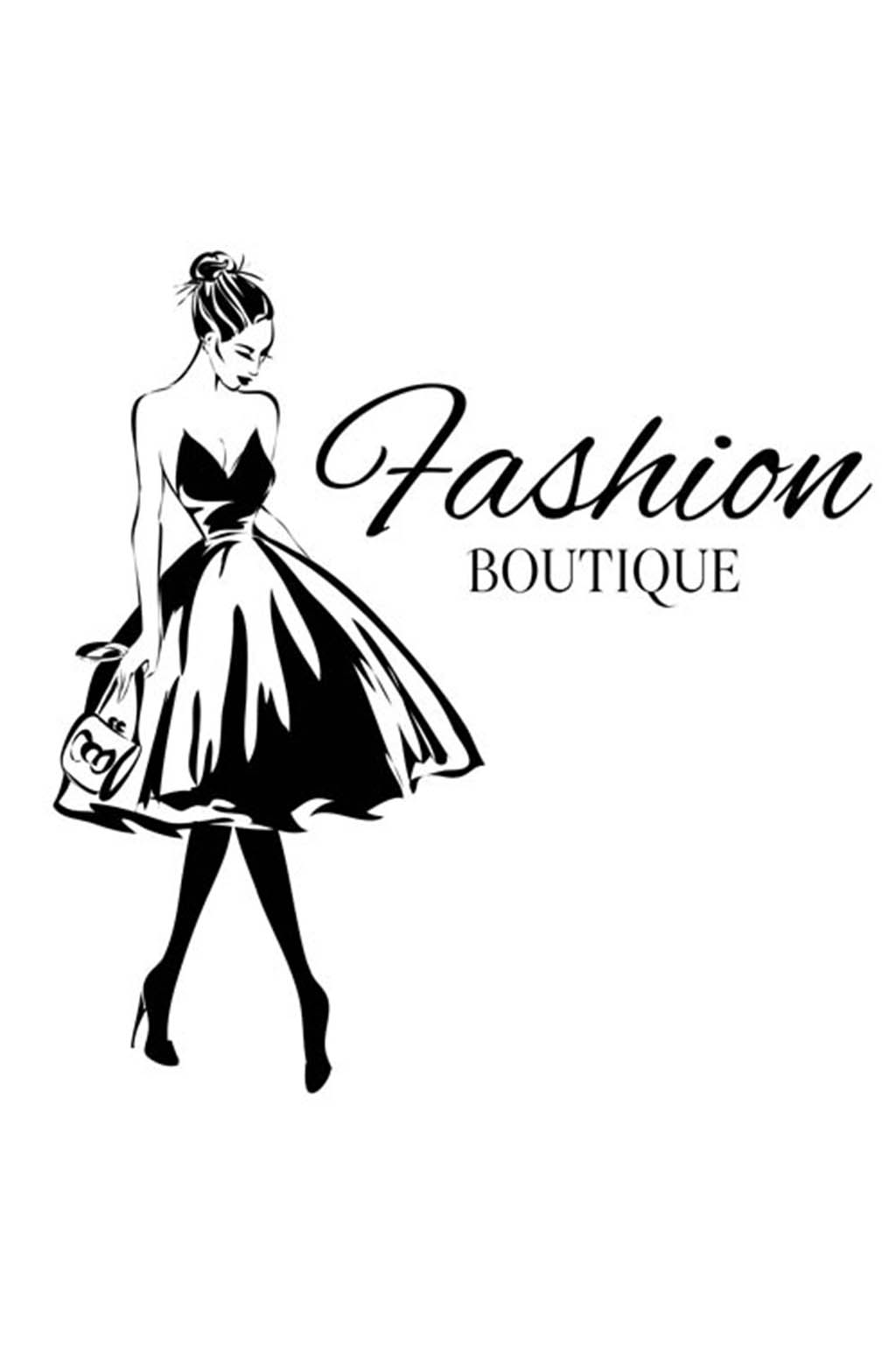 精美人物剪影艺术字矢量素材